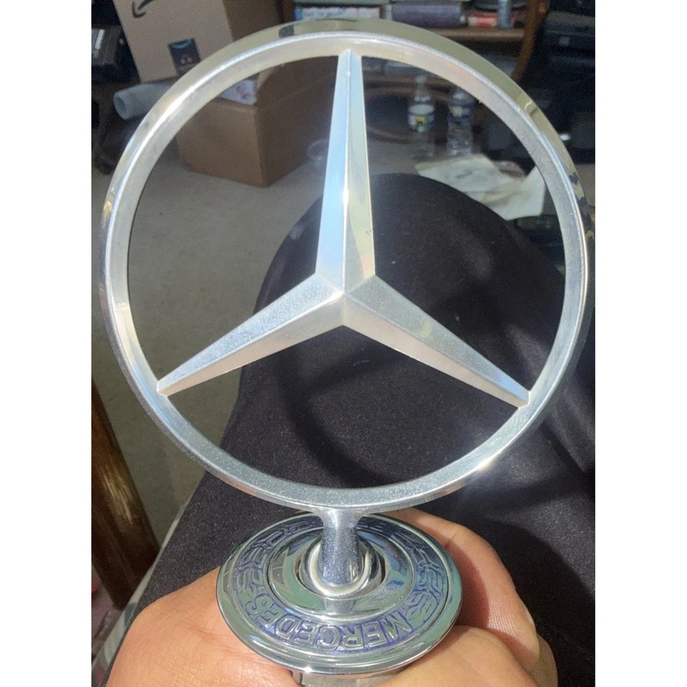Mercedes Benz Star hood ornament emblem badge logo OEM Factory Genuine Stock
